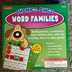LAKESHORE Phonics-Bingo Word Families